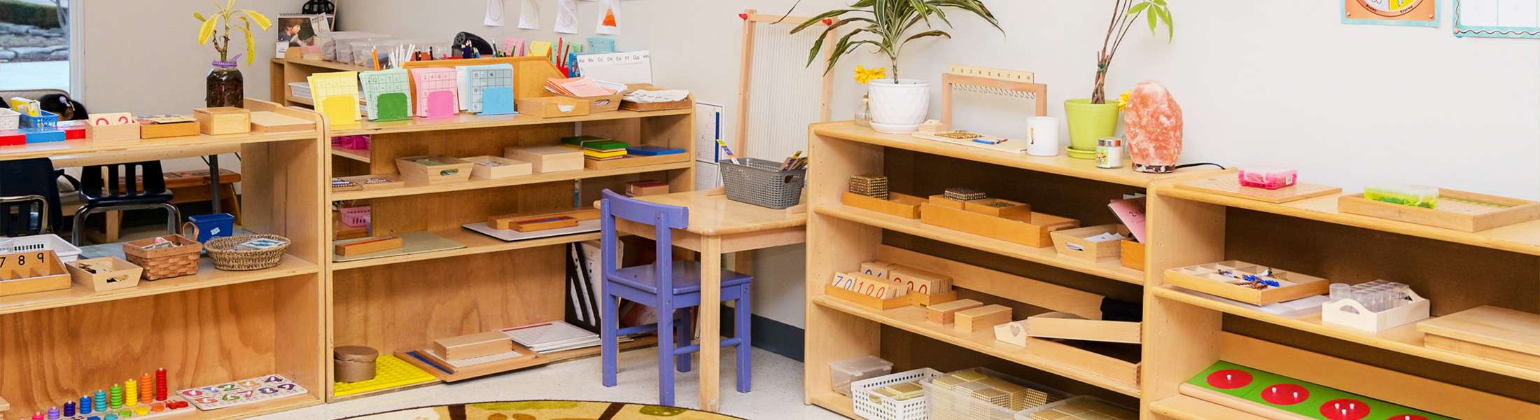 Inside Lakeview Montessori School classroom